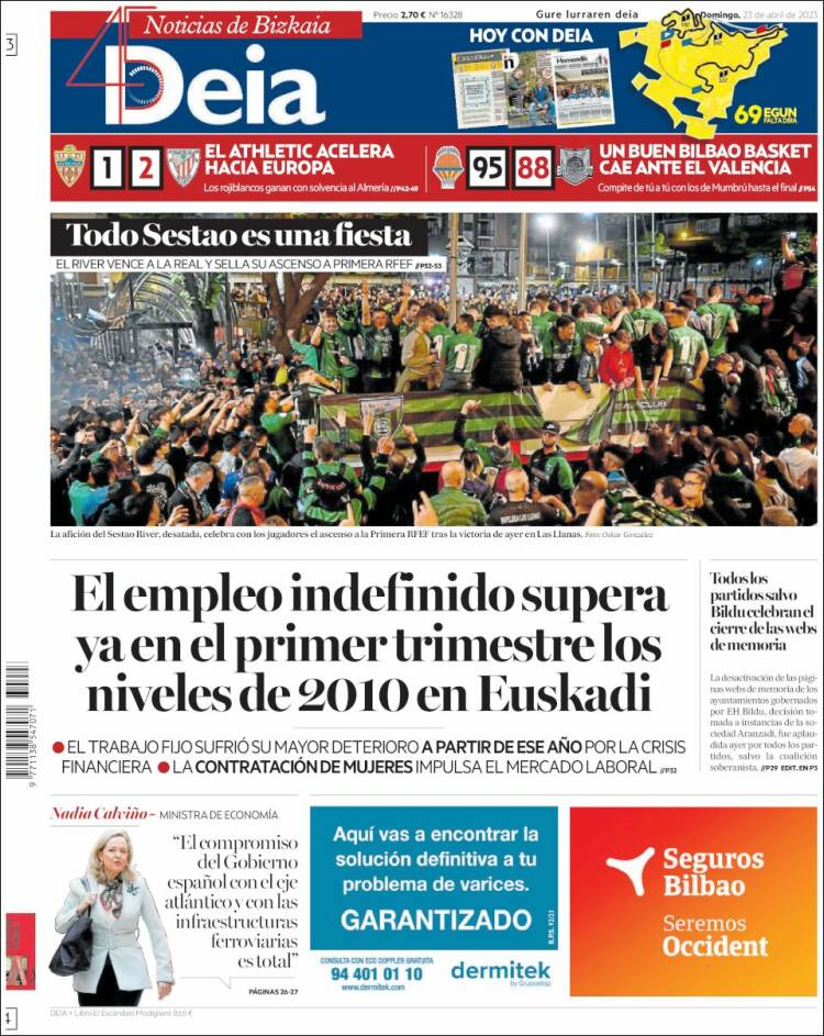 Portada de Deia (España)