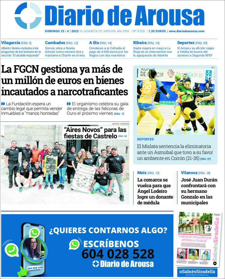 Portada de Diario de Arousa (España)