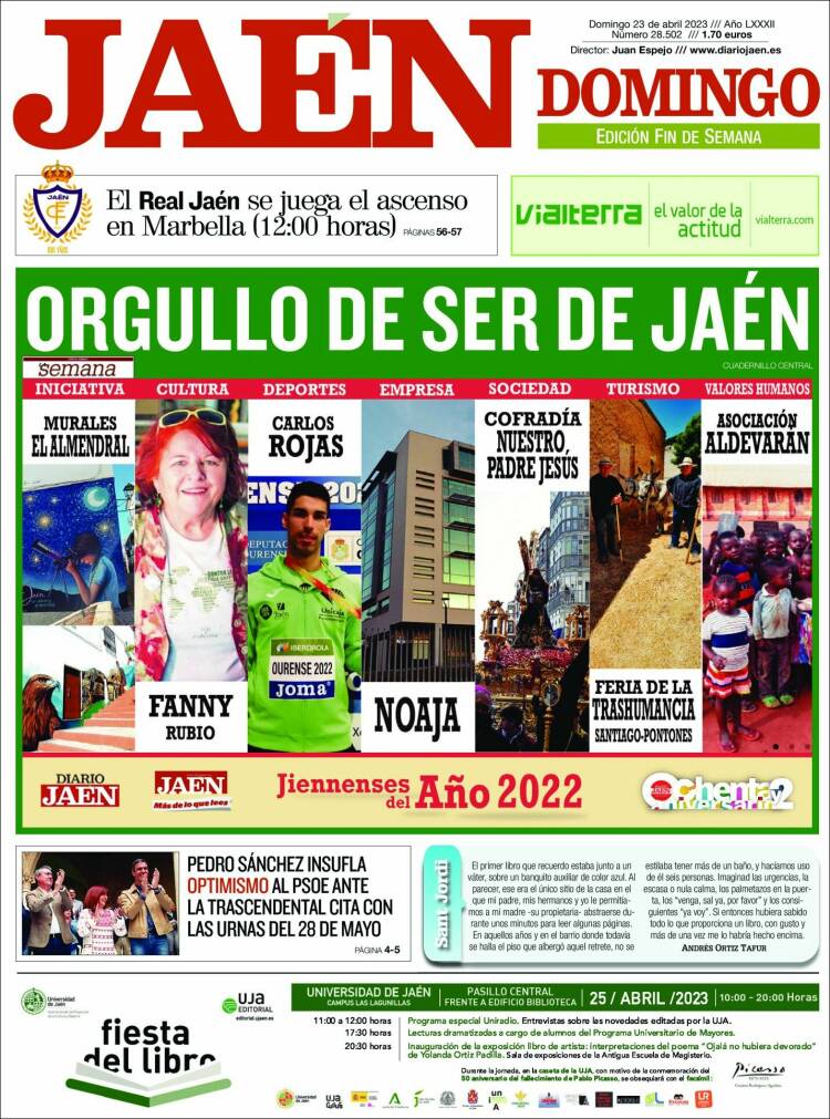 Portada de Diario Jaén (España)