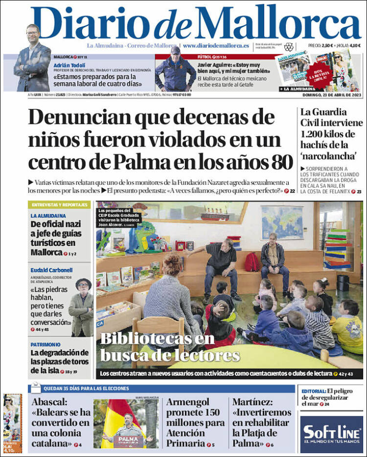 Portada de Diario de Mallorca (España)