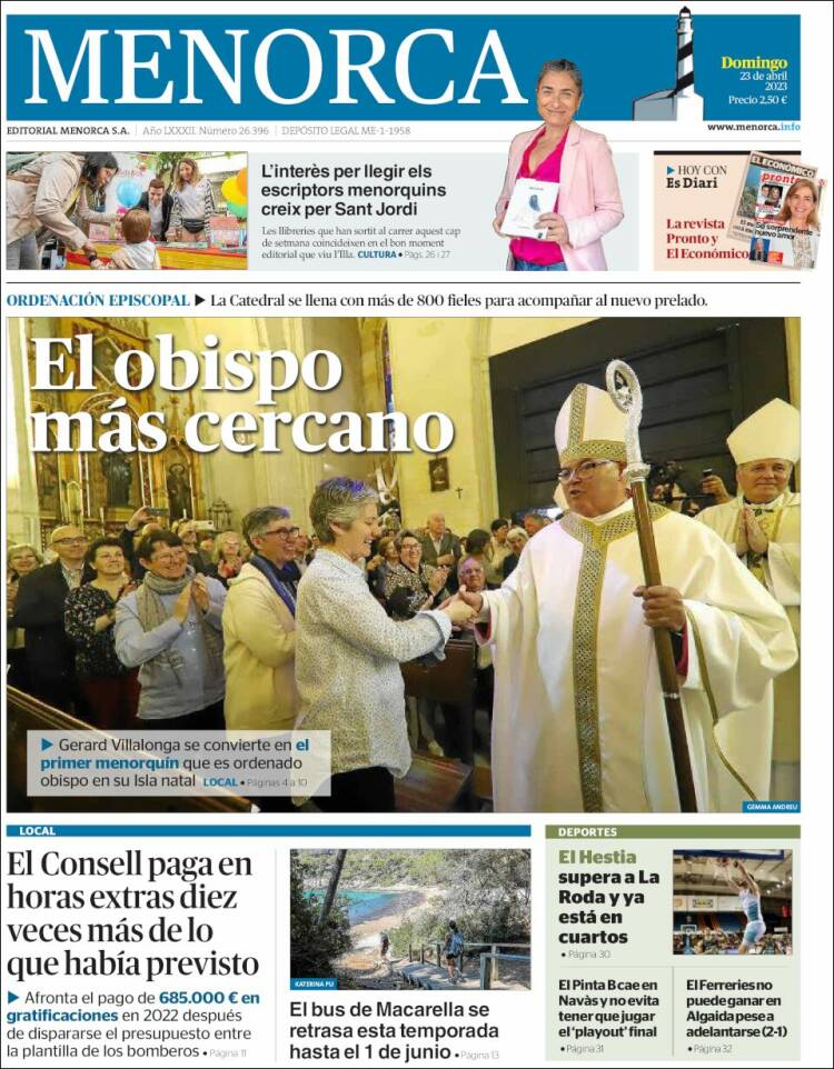 Portada de Menorca - Diario Insular (España)