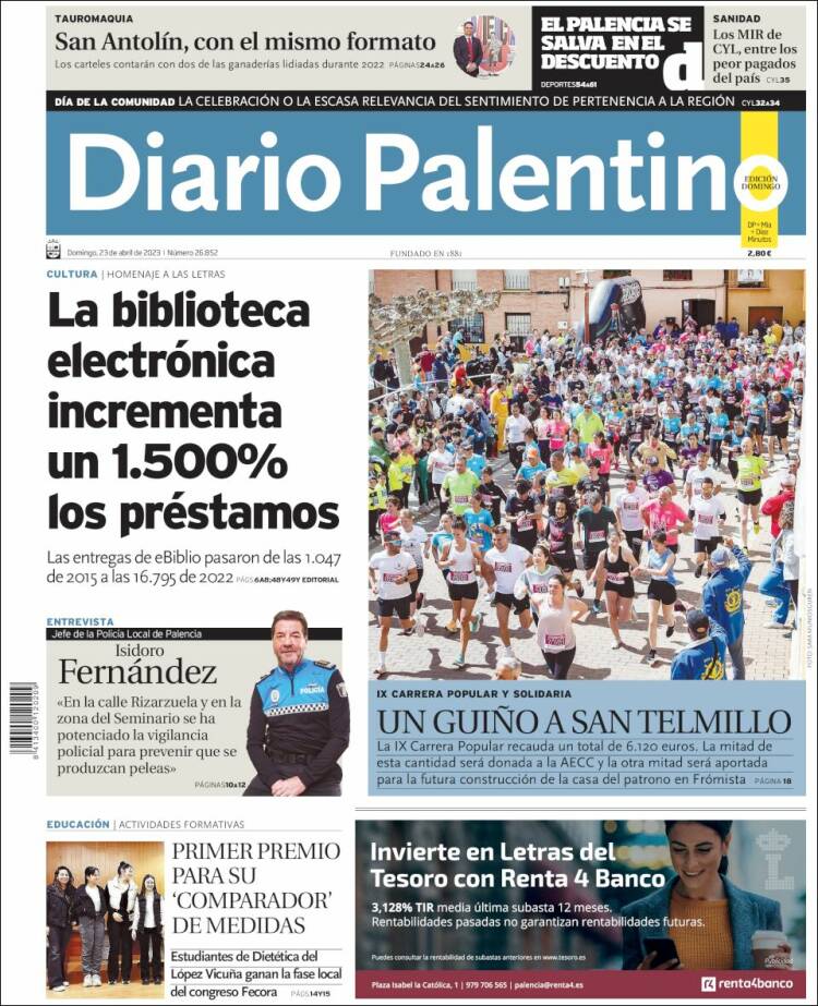 Portada de Diario Palentino (España)