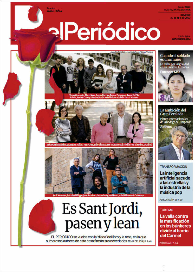 Portada de El Periódico (España)