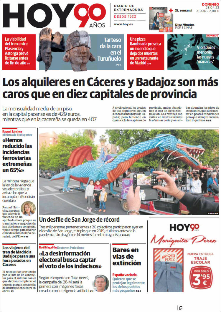 Portada de Hoy - Badajoz (España)