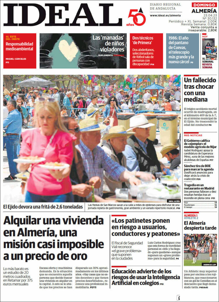 Portada de Ideal Almeria (España)