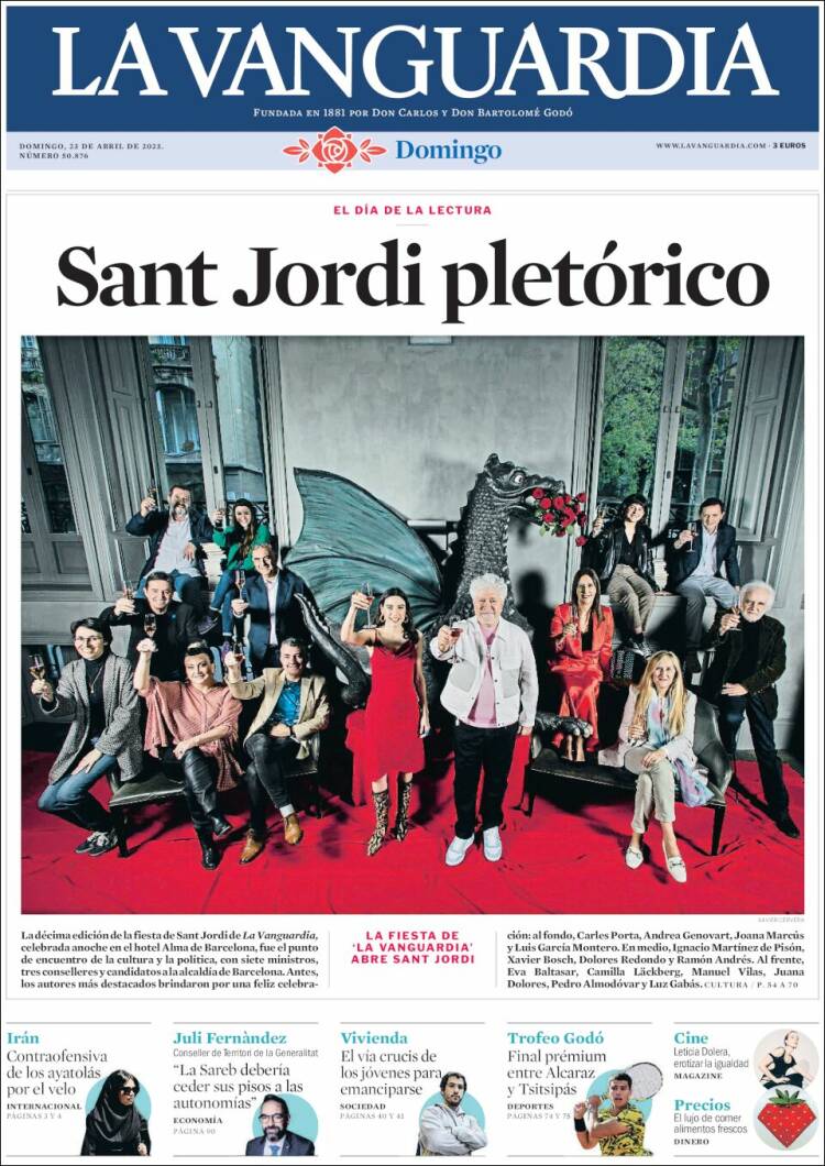 Portada de La Vanguardia (España)