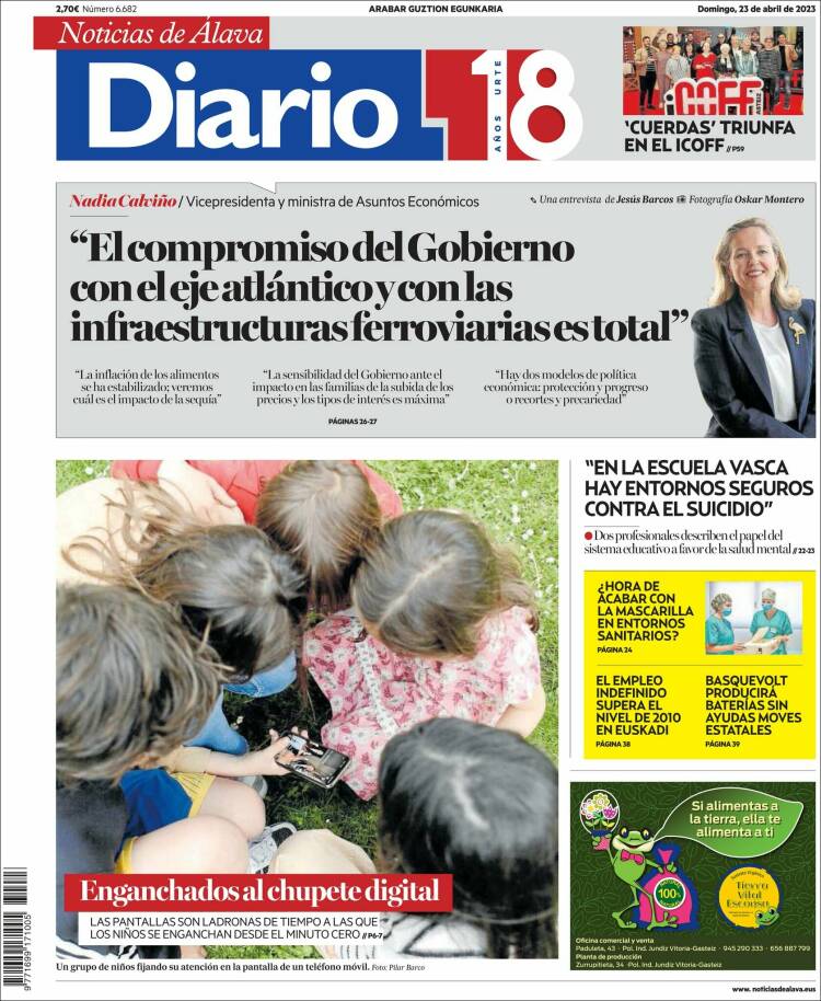 Portada de Noticias de Álava (España)