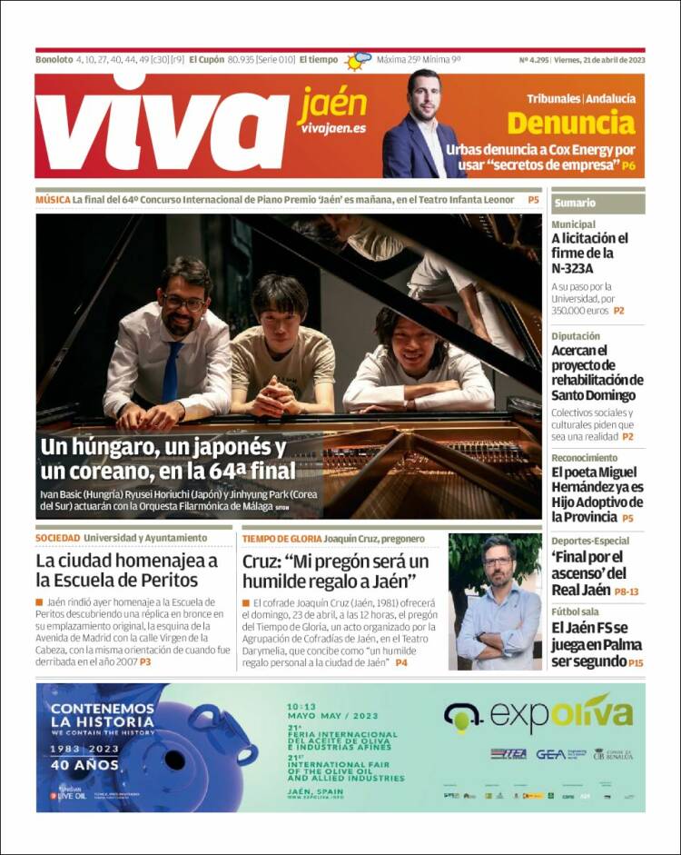 Portada de Viva Jaén (España)