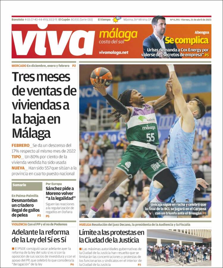 Portada de Viva Málaga (España)