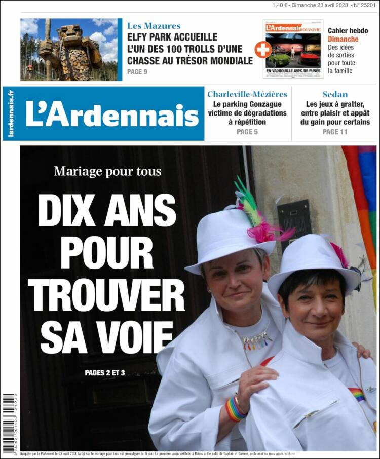 Portada de L'Ardenais (Francia)