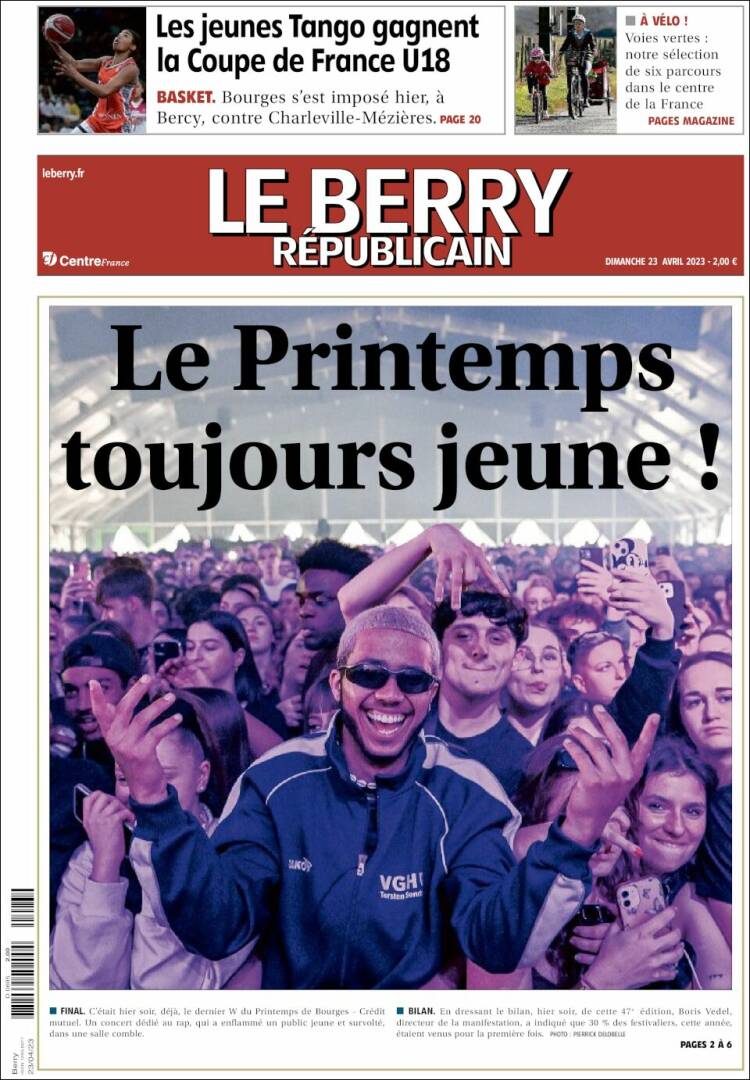 Portada de Berry Republicain (Francia)