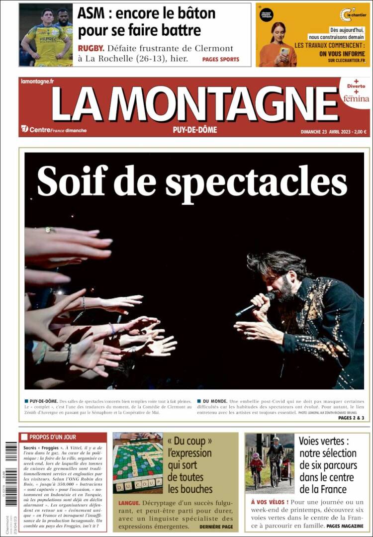 Portada de La Montagne (Francia)