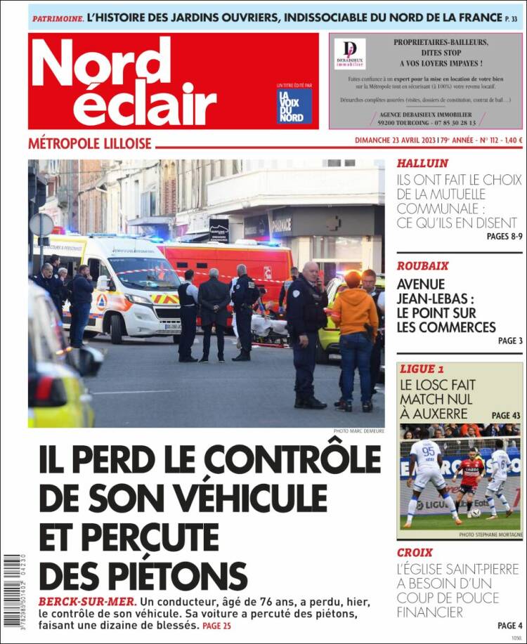 Portada de Nord Éclair (Francia)