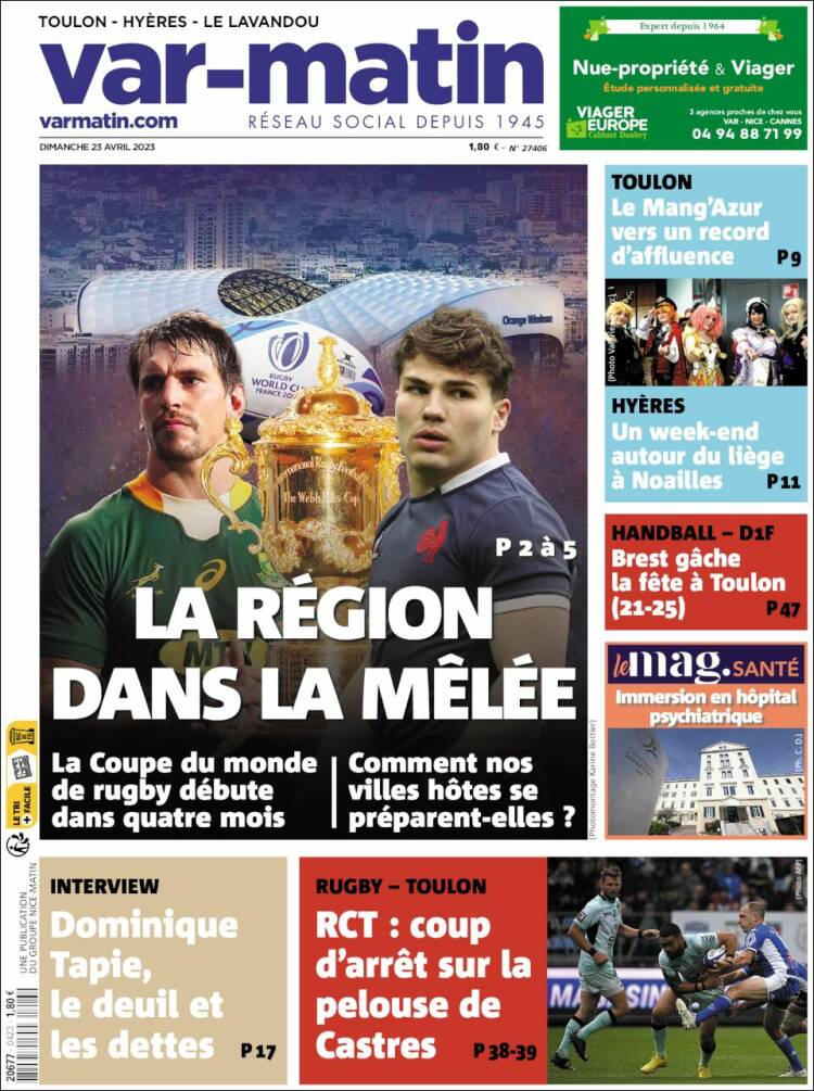 Portada de Var-Matin (Francia)