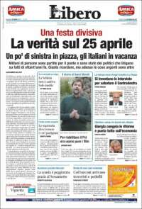 Portada de Libero (Italia)