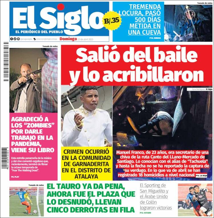 Portada de El Siglo (Panam&aacute;)