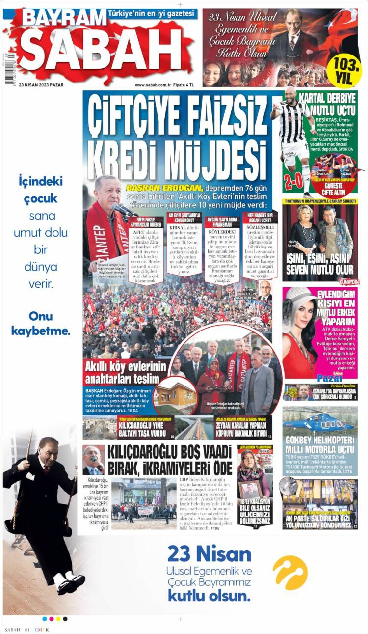 Portada de Sabah (Turqu&iacute;a)