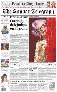 Portada de Daily Telegraph (Reino Unido)