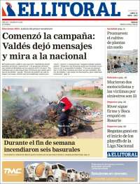 Portada de El Litoral Corrientes (Argentina)