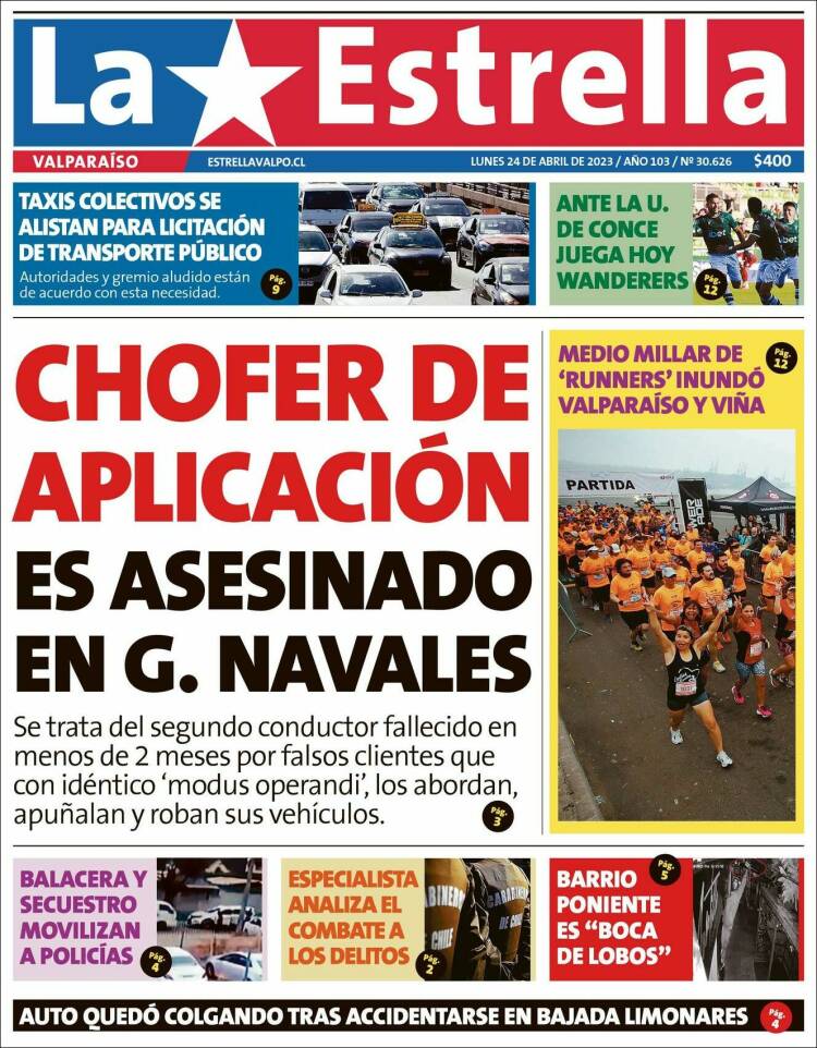 Portada de Estrella de Valparaiso (Chile)