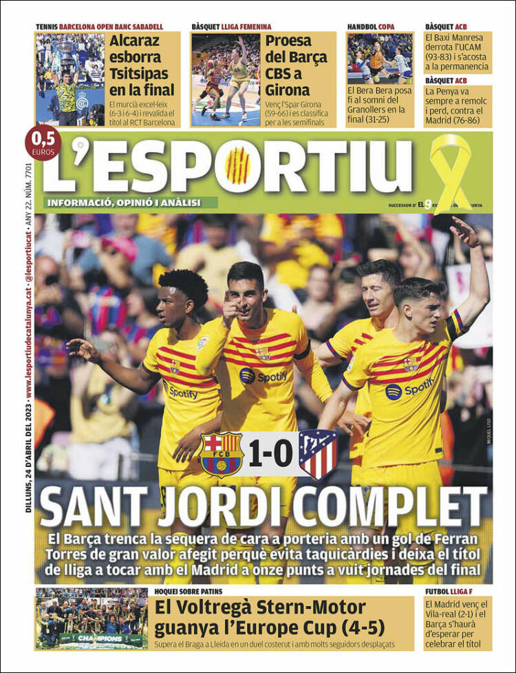 Portada de L'Esportiu (España)