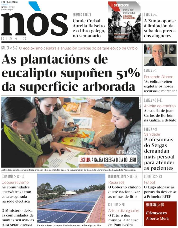 Portada de Nòs Diario (España)