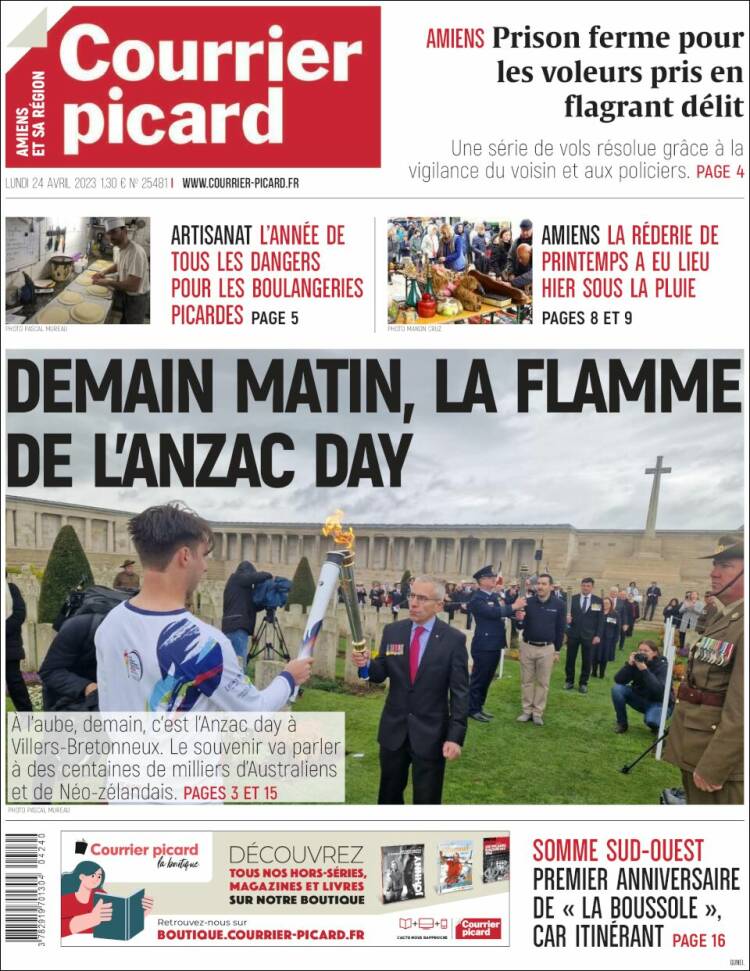 Portada de Courrier Picard (France)