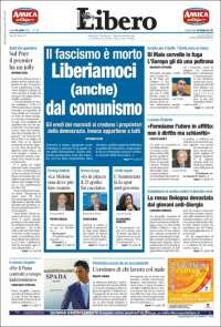 Portada de Libero (Italia)
