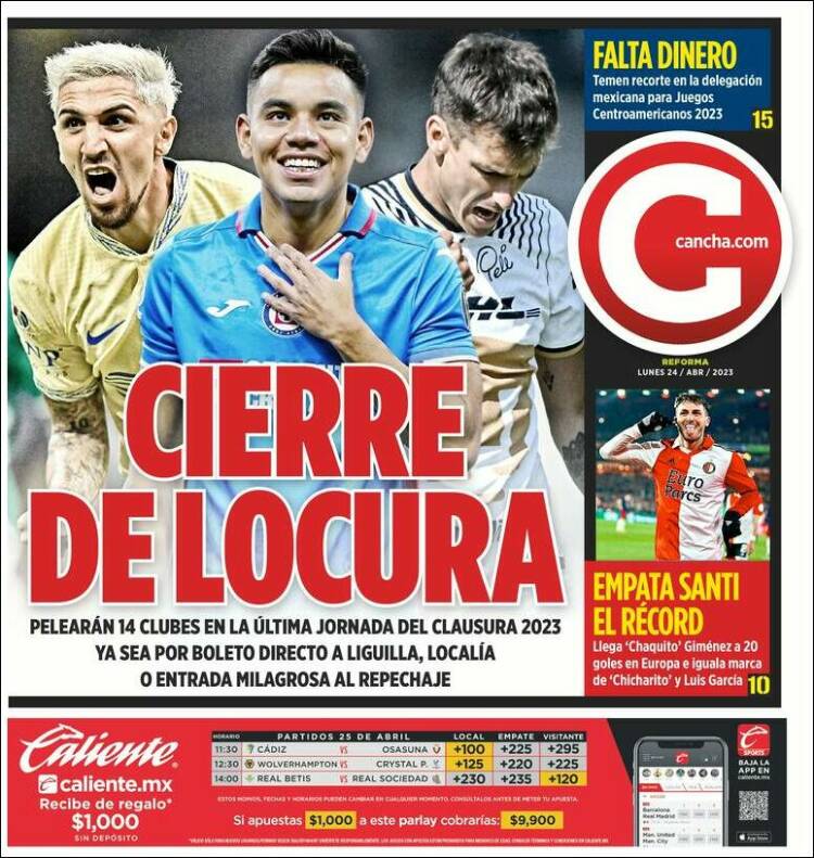 Portada de Cancha (M&eacute;xico)