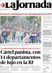 Portada de La Jornada (M&eacute;xico)