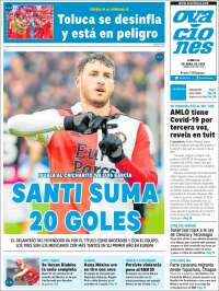 Portada de Ovaciones (M&eacute;xico)