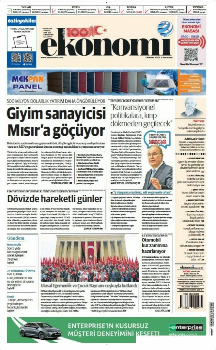 Portada de Dünya (Turqu&iacute;a)