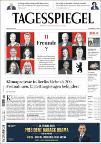 Portada de Der Tagesspiegel (Alemania)