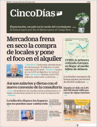 Portada de Cinco Días (Espa&ntilde;a)