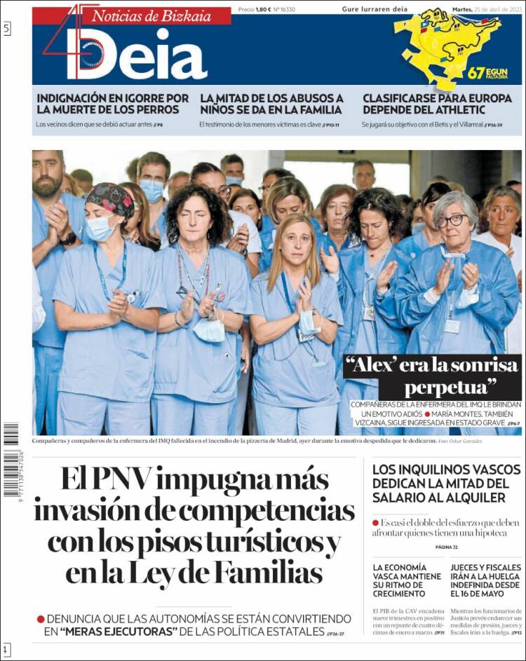 Portada de Deia (España)