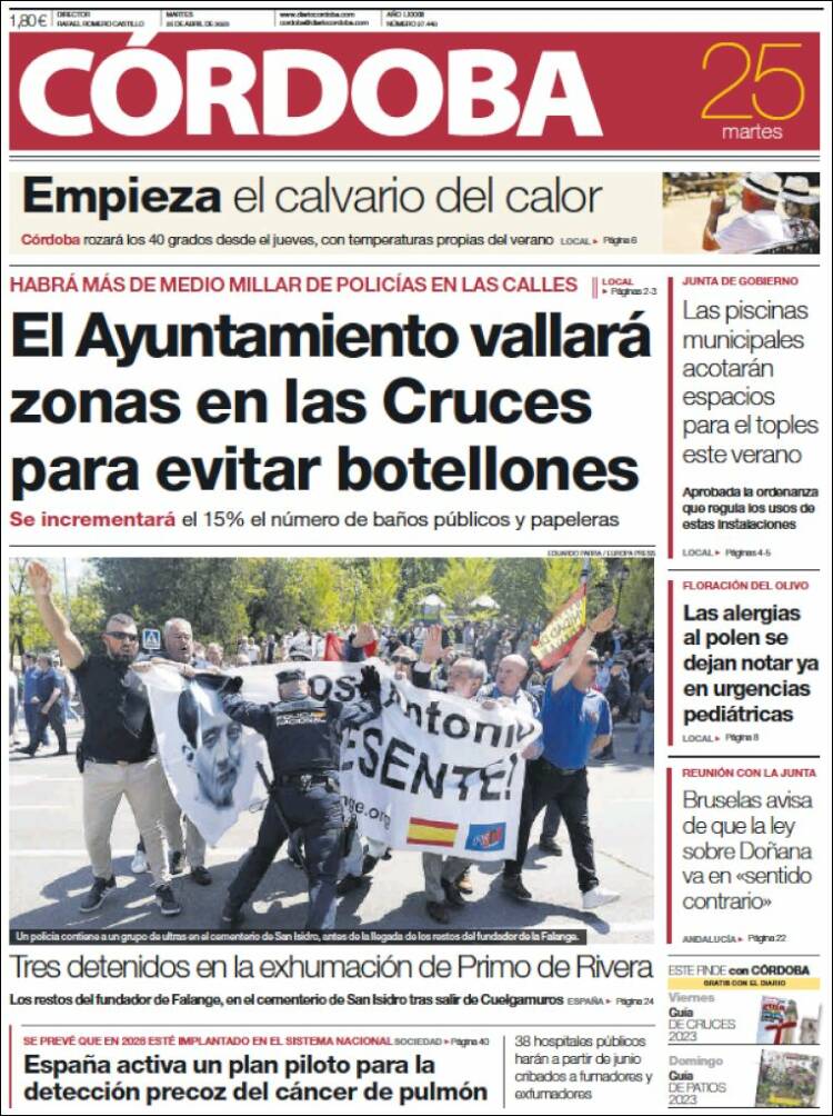 Portada de Diario de Córdoba (España)