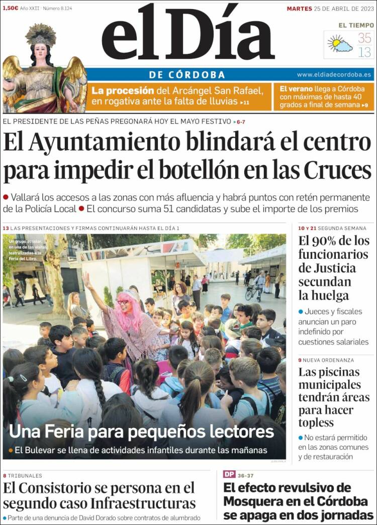 Portada de El Día de Córdoba (España)