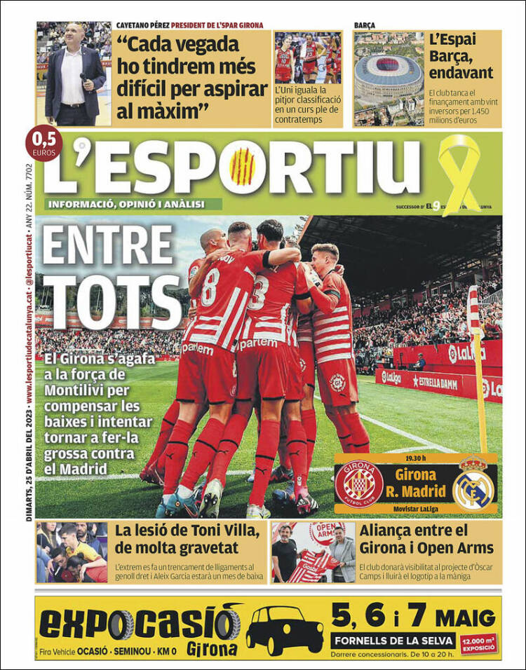 Portada de L'Esportiu : Girona (España)