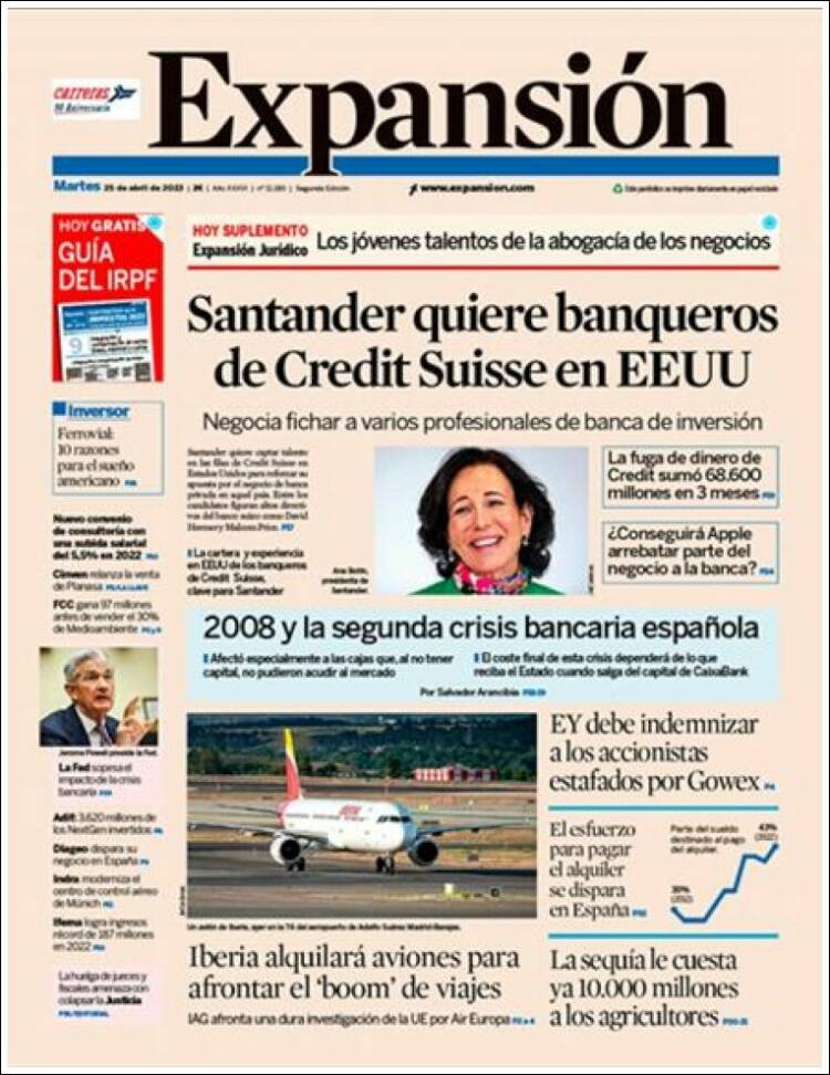 Portada de Expansión (Espa&ntilde;a)