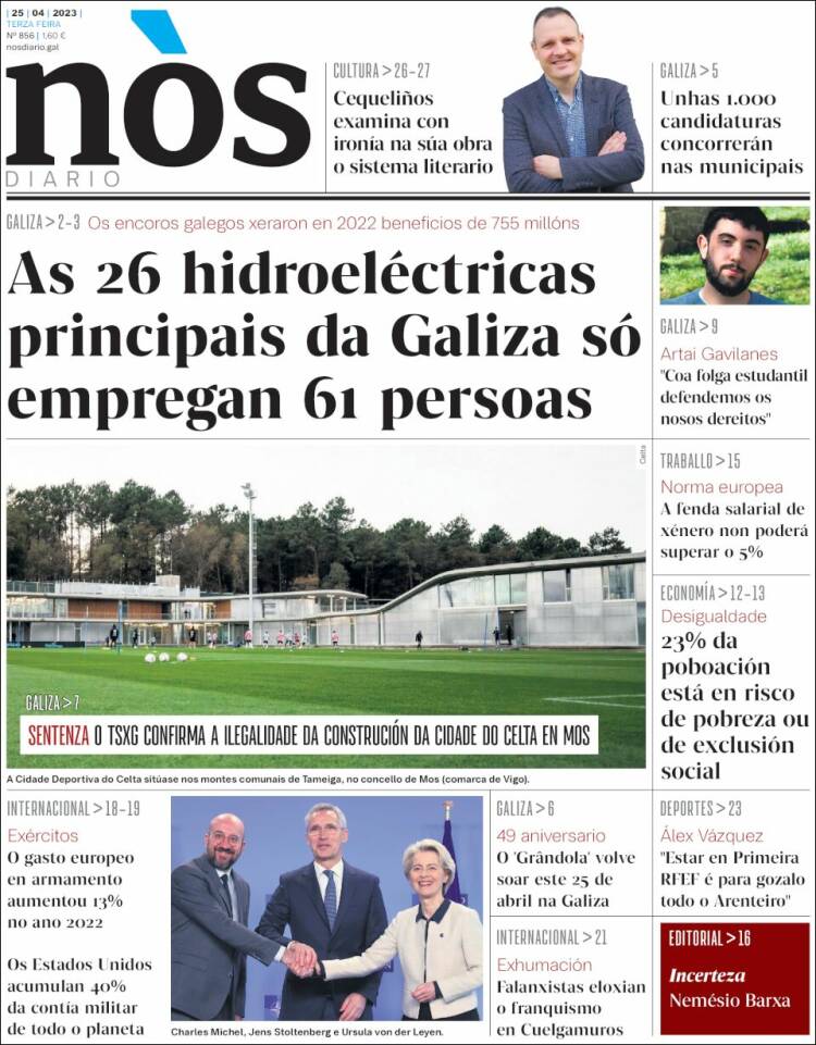 Portada de Nòs Diario (España)