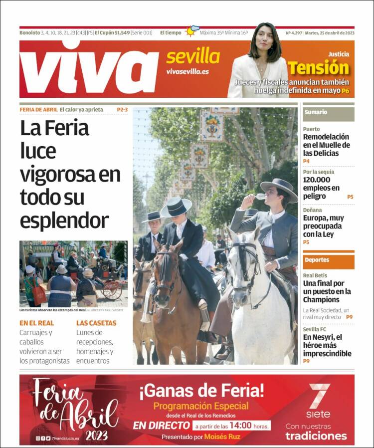 Portada de Viva Sevilla (España)