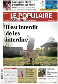 Portada de Le Populaire du Centre (Francia)