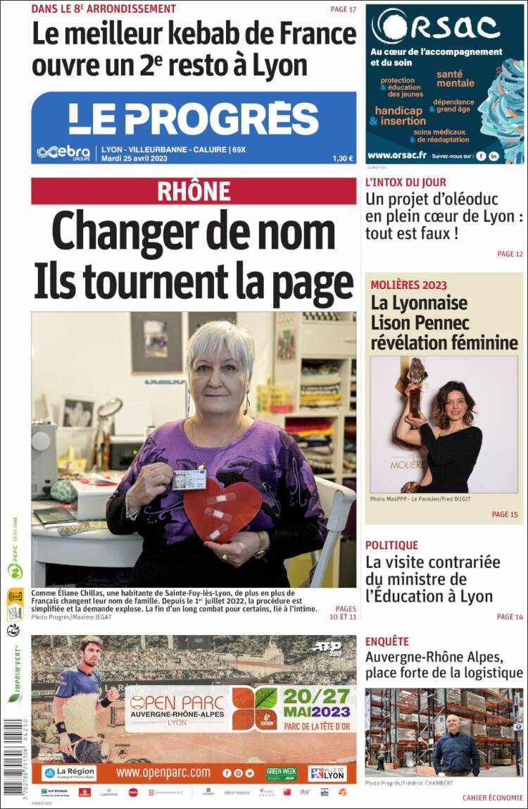 Portada de Progres de Fecamp (Francia)