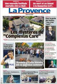 Portada de La Provence (Francia)