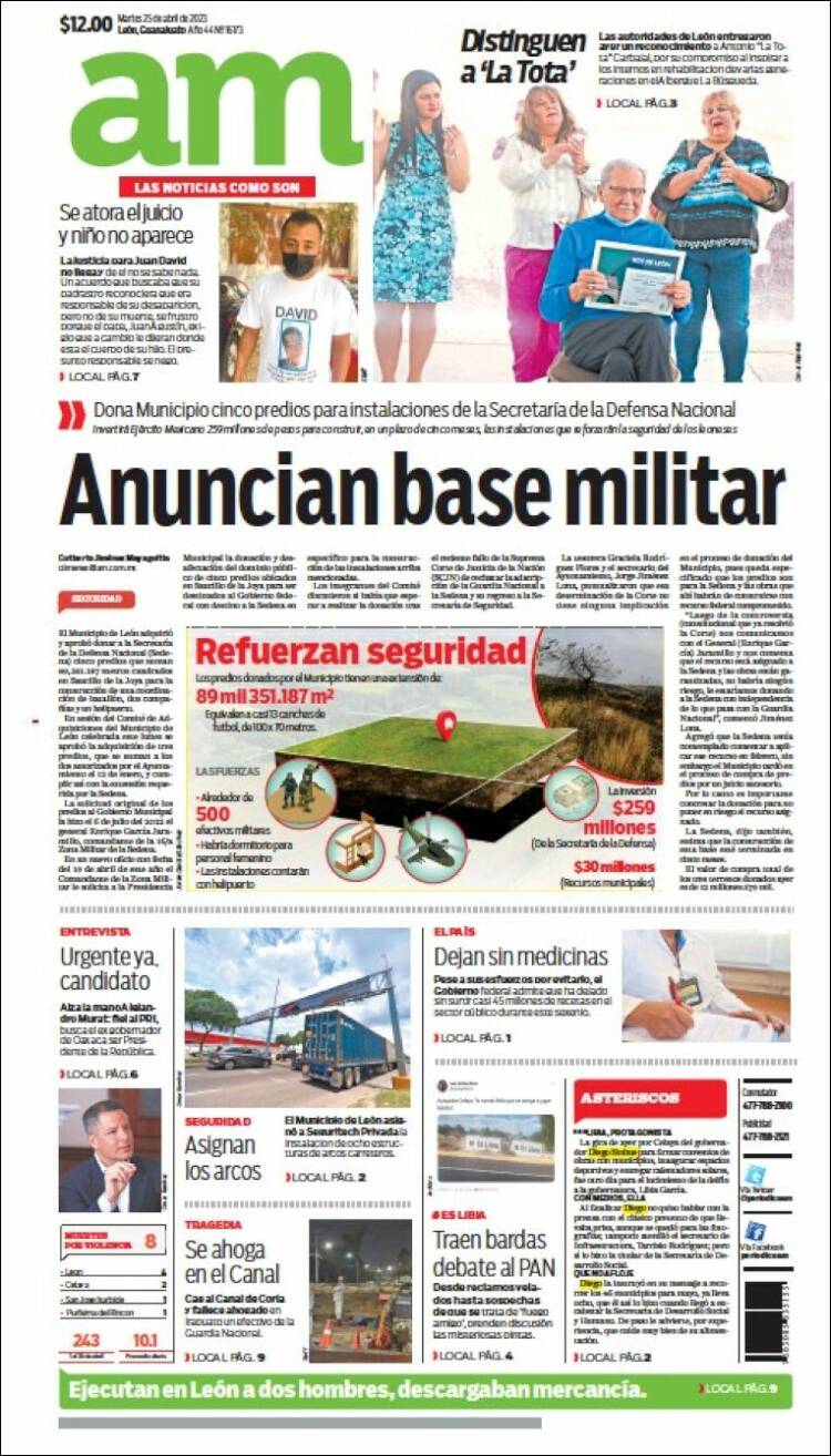 Portada de Al Día A.M. (M&eacute;xico)