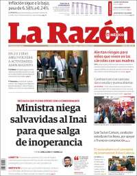 Portada de La Razón (M&eacute;xico)
