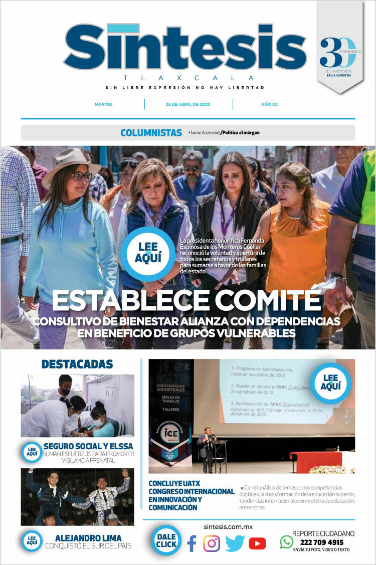 Portada de Síntesis de Tlaxcala (M&eacute;xico)