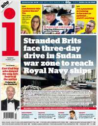 Portada de The i (Reino Unido)