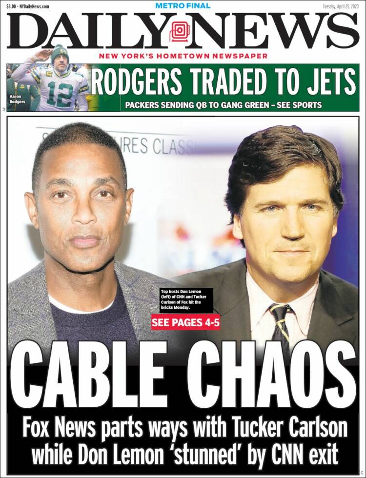 Portada de Daily News - New York (USA)