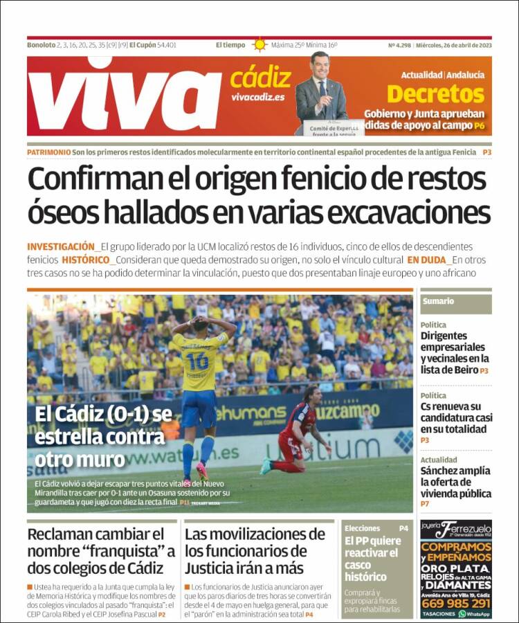 Portada de Información - Cadiz (España)